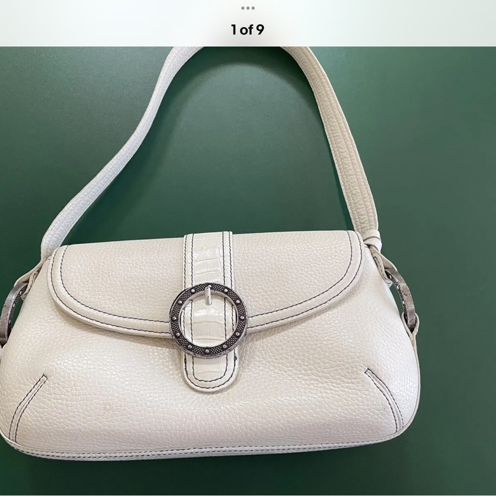 Brighton Handbag, Ivory Leather, Retired, D171069, Excellent Condition